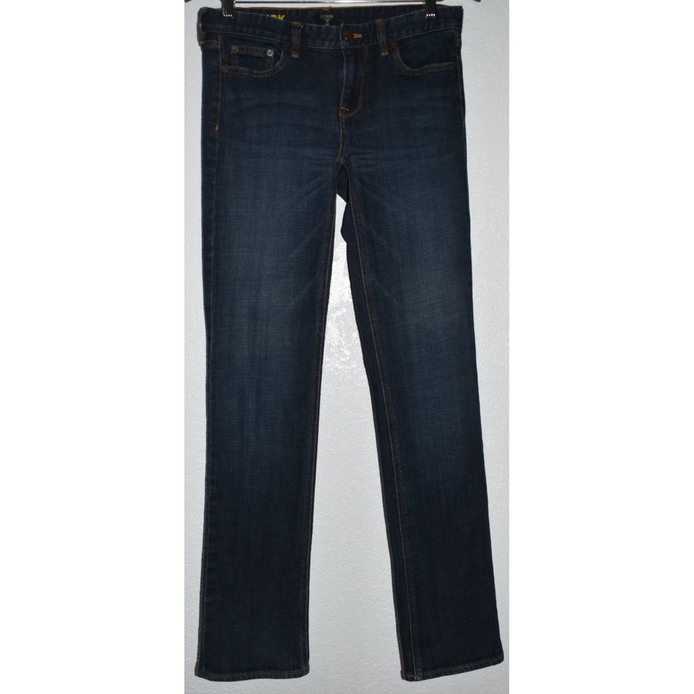 J.Crew Matchstick Jeans Womens 28 28R Skinny Leg Straight Pants Denim Stretch
